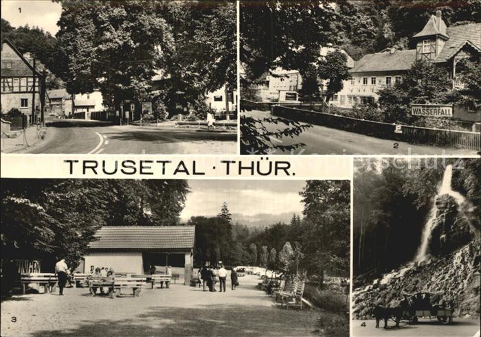 Trusetal Wasserfall  Ortspartie