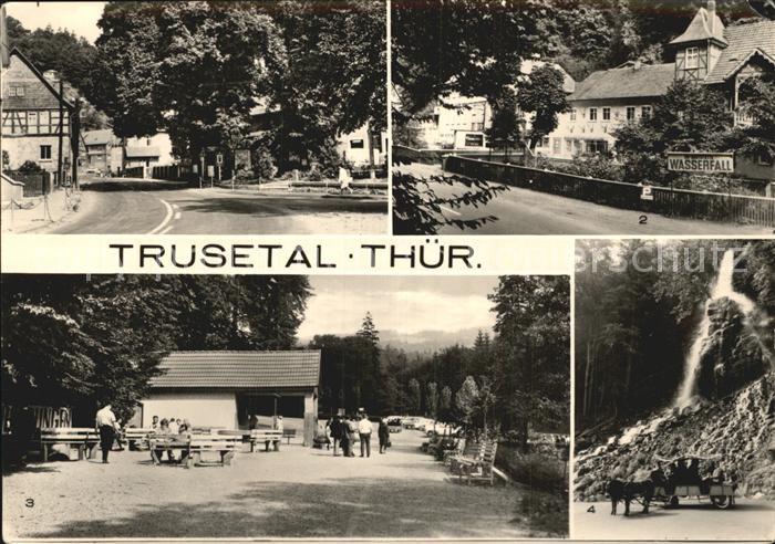 Trusetal Wasserfall Ortspartie