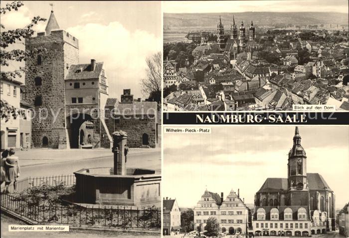 Naumburg Saale Marienplatz Dom Fliegeraufnahme Wilhelm-Pieck-Platz