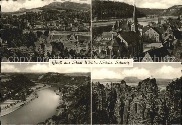 Wehlen Sachsen Elbsandsteinfelsen Fliegeraufnahme Elbpartie