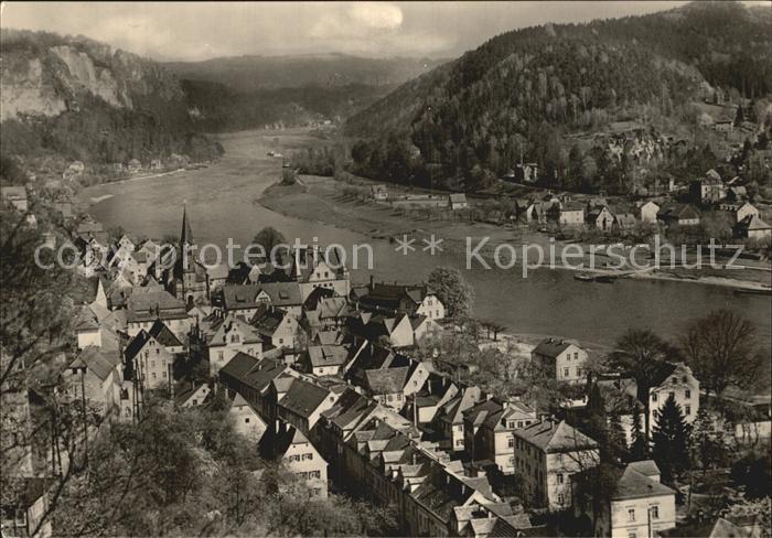 Wehlen Sachsen Fliegeraufnahme mit Elbe