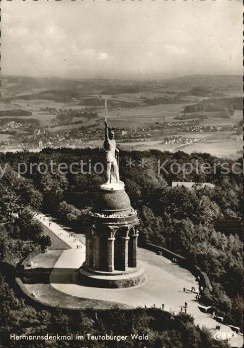 Hermannsdenkmal Fliegeraufnahme Teutoburger Wald
