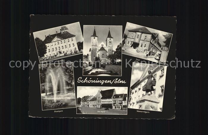 Schoeningen Kirche Stadtpark Wassertraegerin