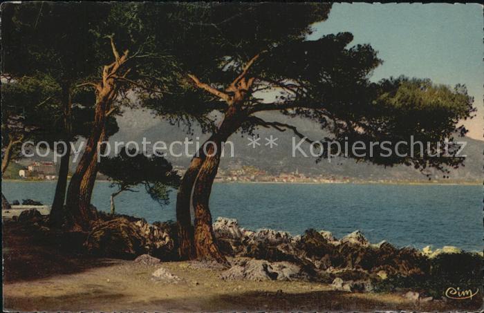 Menton Alpes Maritimes vu du Cap Martin Cote d_Azur