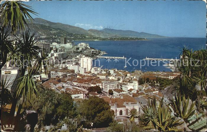 Monaco Vue generale de la Principaute Port Jardin Exotique Cap Martin e l'Italie