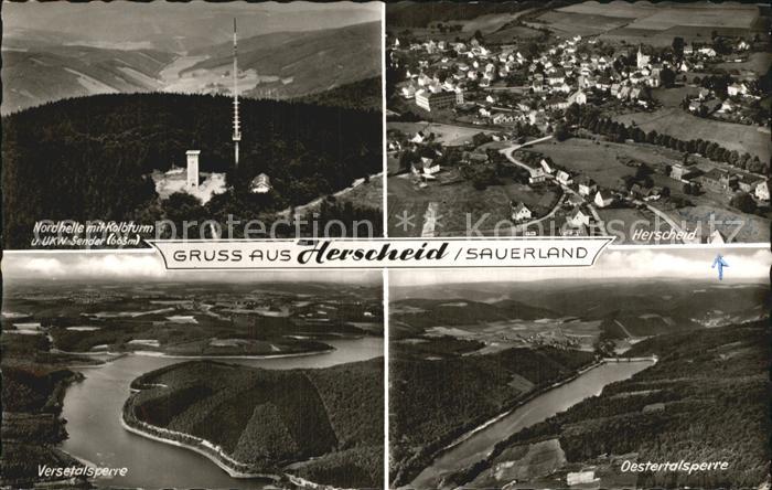 Herscheid Sauerland Nordhelle mit Kolbturm Sender Versetalsperre Oestertalsperre