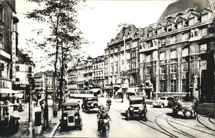 Chemnitz Innenstadt Strassenpartie Verkehr Automobile