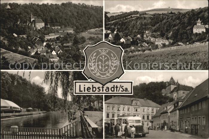 Liebstadt Ortsansichten mit Schloss Kuckuckstein Schwimmbad