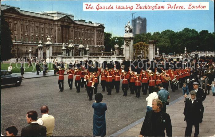 London The Guards leaving Buckingham Palace