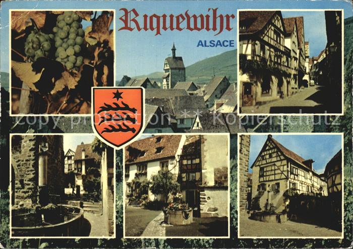 Riquewihr Haut Rhin Ortsansichten Brunnen Kirche Weinanbaugebiet Collection Alsa