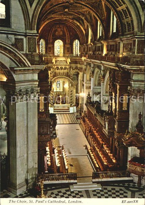 London Choir St Pauls Cathedral Chor Kathedrale