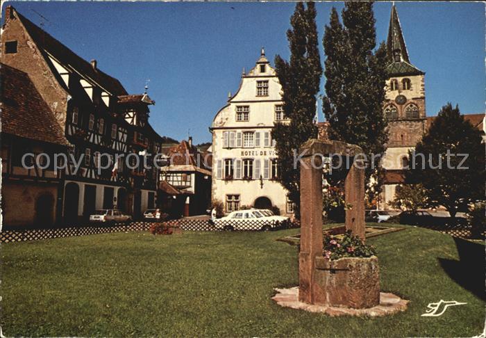 Turckheim Haut Rhin Rue du Conseil Mairie Hotel des Deux Cl