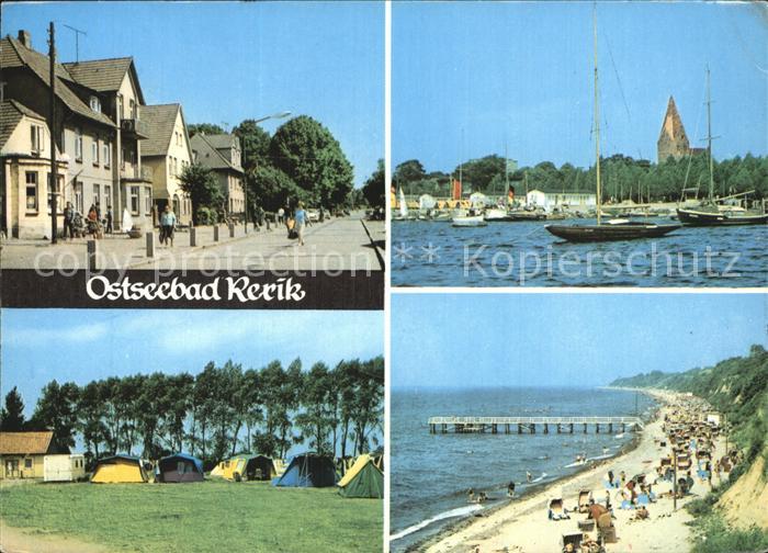 Rerik Ostseebad Strassenpartie Hafen Campingplatz Strand