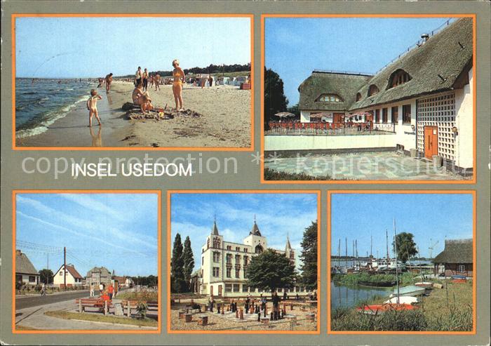 Usedom Mecklenburg-Vorpommern Karlshagen Strand Hauptstrasse Trassenheide Gastst