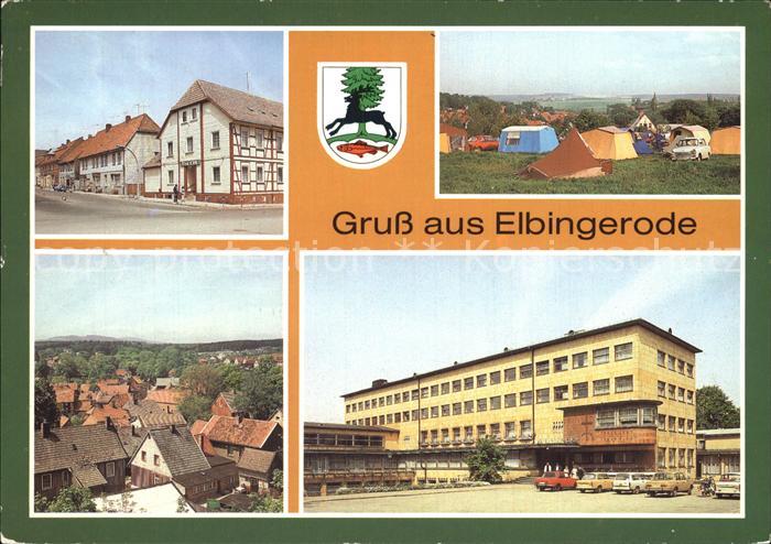 Elbingerode Harz Rathaus Zeltplatz Teilansicht Diakonissenmutterhaus Neuvandsbur
