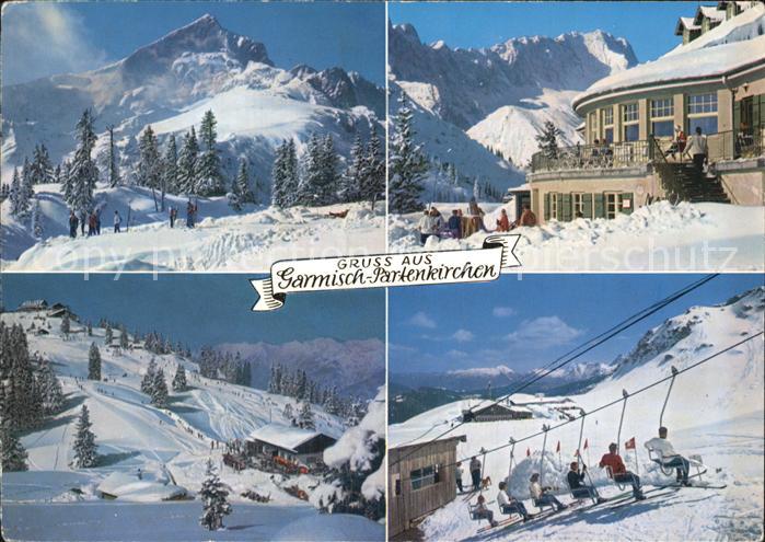 GARMISCH-PARTENKIRCHEN Bayern Wintersport am Kreuzeck Berghaus Zugspitze Wetters