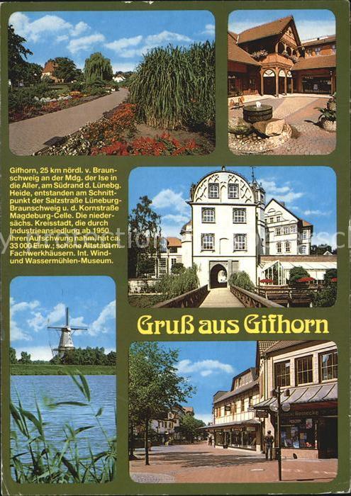 Gifhorn Teilansichten Park Windmuehle