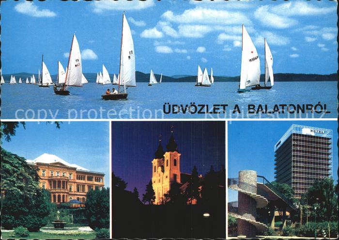 Balaton Plattensee Segelregatta Hotel Kirche