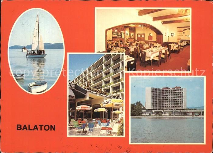 Balaton Plattensee Segeln Hotel Restaurant