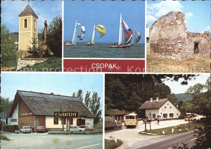 Csopak Turm Segeln Ruine Gaststaette