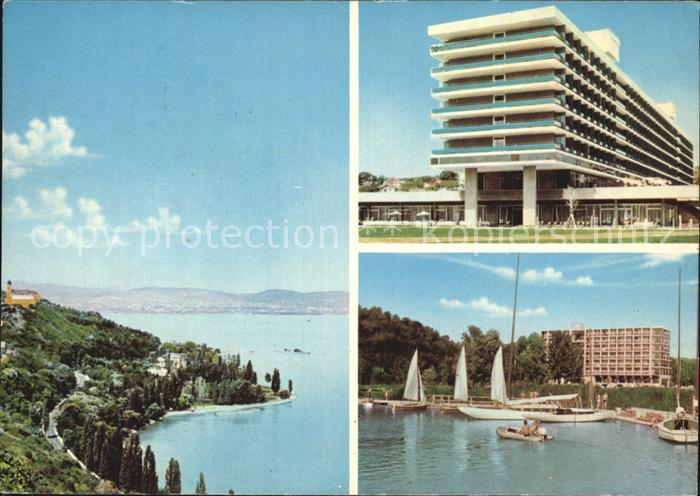 Tihany Balatonfuered Panorama Plattensee Hafen Hotel
