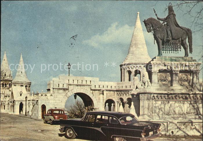 Budapest Halaszbastya Fischerbastei Denkmal Reiterstandbild