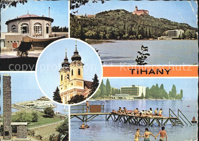 Tihany Hafen Kirche Badesteg Plattensee