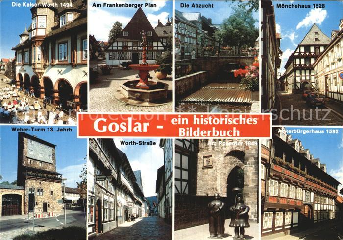 GOSLAR Harz Niedersachsen Hotel Kaiserworth Frankenberger Plan Brunnen Abzucht M