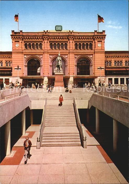 HANNOVER  CITY Hauptbahnhof Denkmal Reiterstandbild