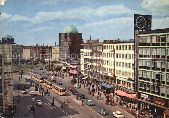 HANNOVER  CITY Georgstrasse Anzeigerhochhaus Strassenbahn