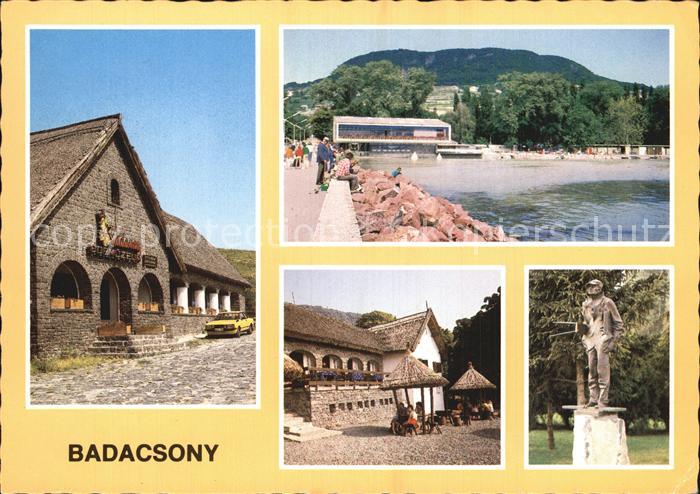 Badacsony Tafelberg Gaststaette Denkmal Uferpromenade Plattensee