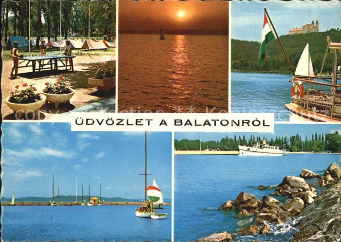 Balaton Plattensee Campingplatz Segeln Sonnenuntergang Kloster Faehre