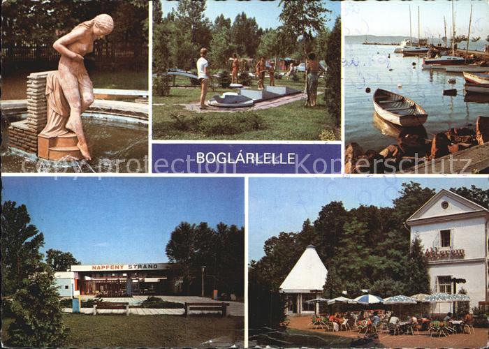 Boglarlelle Balatonlelle Statue Minigolf Hafen Plattensee Gaststaette Restaurant