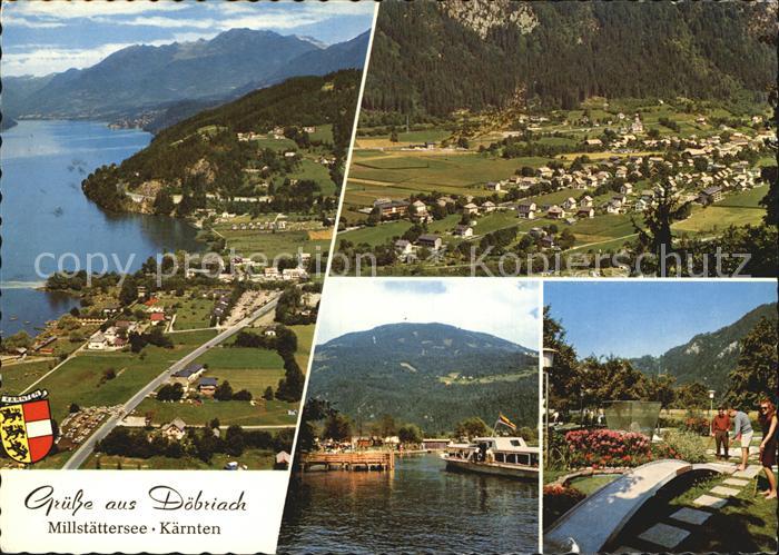 Doebriach Millstaettersee Panorama Dampfer Anleger Minigolf
