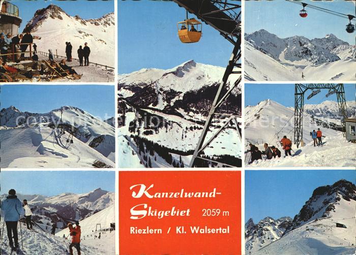 Riezlern Kleinwalsertal Vorarlberg Kanzelwand Skigebiet Bergbahn