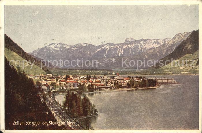 Zell See Panorama gegen Steinerne Meer