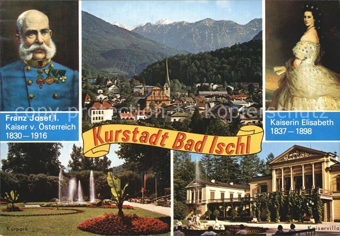 Bad Ischl Salzkammergut Teilansichten Kurstadt Kurpark Kaiservilla Kaiser Franz