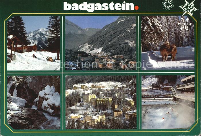 Badgastein Wintersportplatz Malerwinkel Radhausberg Schlittenfahrt Wasserfall Ka