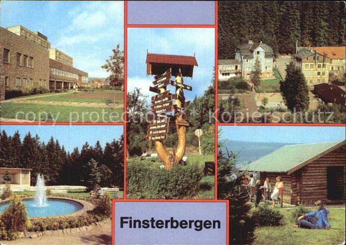 Finsterbergen FDGB Erholungsheim Wilhelm Pieck Wegweiser VdN Kurheim Betriebsfer