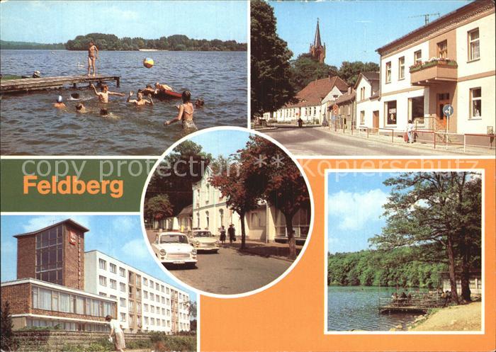 Feldberg Mecklenburg Badesteg Haussee Fuerstenberger Strasse FDGB Erholungsheime