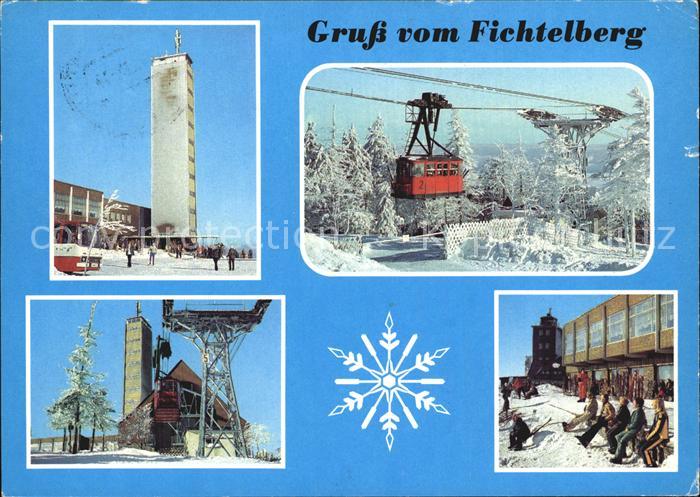 Fichtelberg Oberwiesenthal Berghotel Restaurant Turm Bergbahn Wintersportplatz