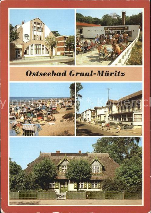 Graal-Mueritz Ostseebad Ferienobjekt Strandperle Cafe Eis Terrasse Strand Rosa L