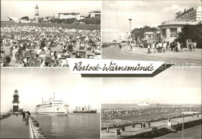 Warnemuende Ostseebad Leuchtturm Gaststaette Teepott HO Gaststaette Kurhaus Mole
