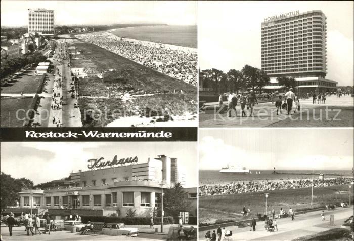 Warnemuende Ostseebad Strand Promenade Hotel Neptun Kurhaus