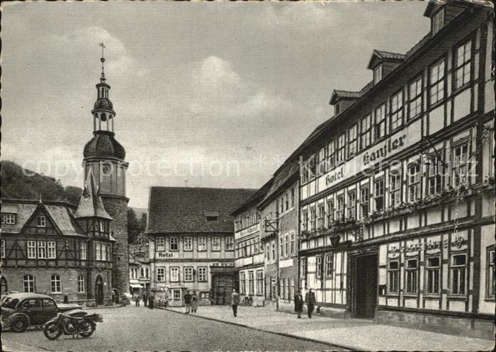 Stolberg Harz Marktplatz Fachwerkhaeuser