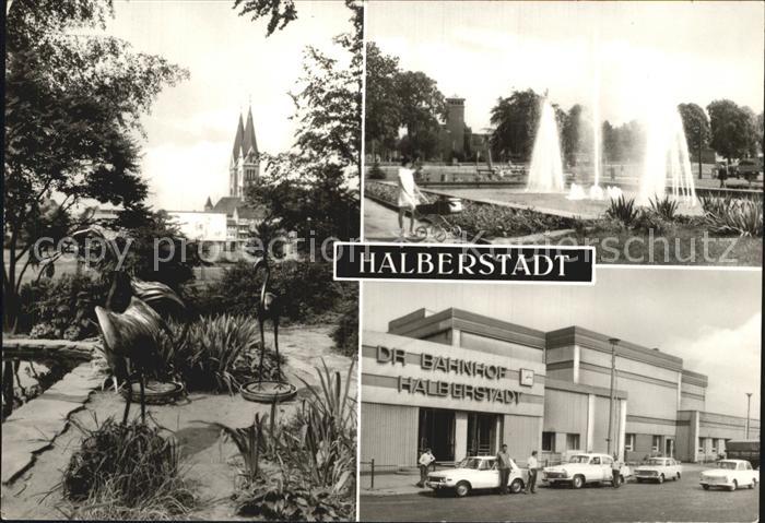 Halberstadt Plantage Dom Springbrunnen Breiter Weg Bahnhof