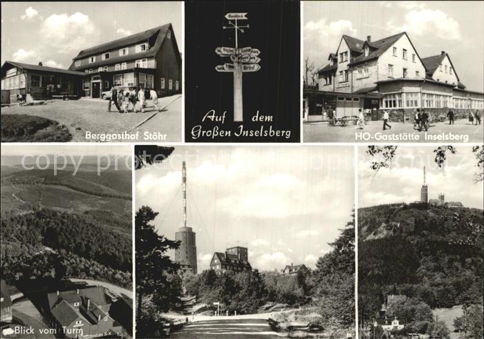 Grosser Inselsberg Berggasthof Stoehr HO Gaststaette Sendeturm