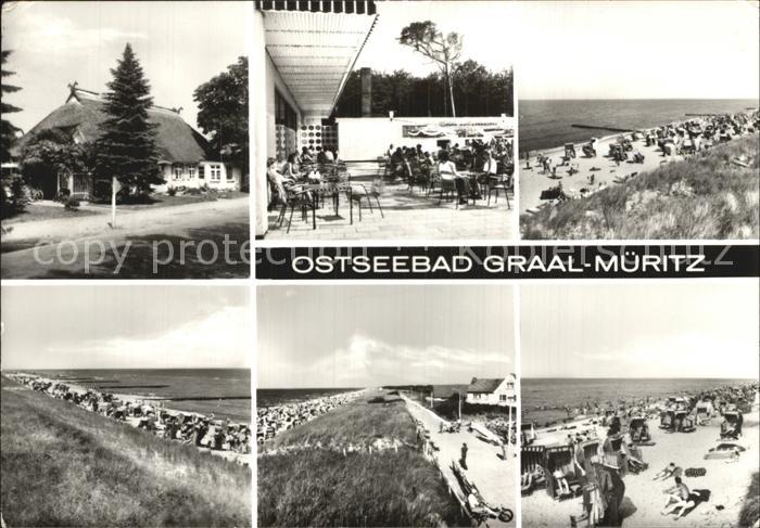 Graal-Mueritz Ostseebad Reetdachhaus Strandrestaurant Strand