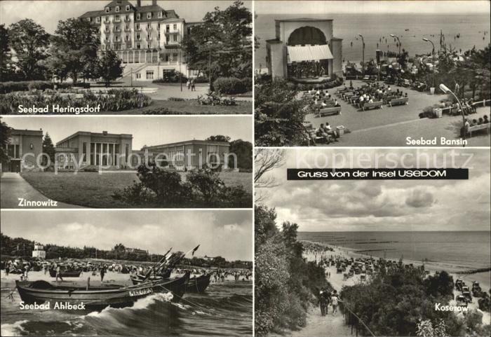 Usedom Mecklenburg-Vorpommern Seebad Heringsdorf Zinnowitz Ahlbeck Bansin Kosero