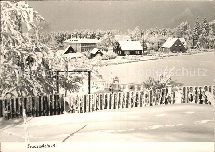 Frauenstein Sachsen Winterpanorama